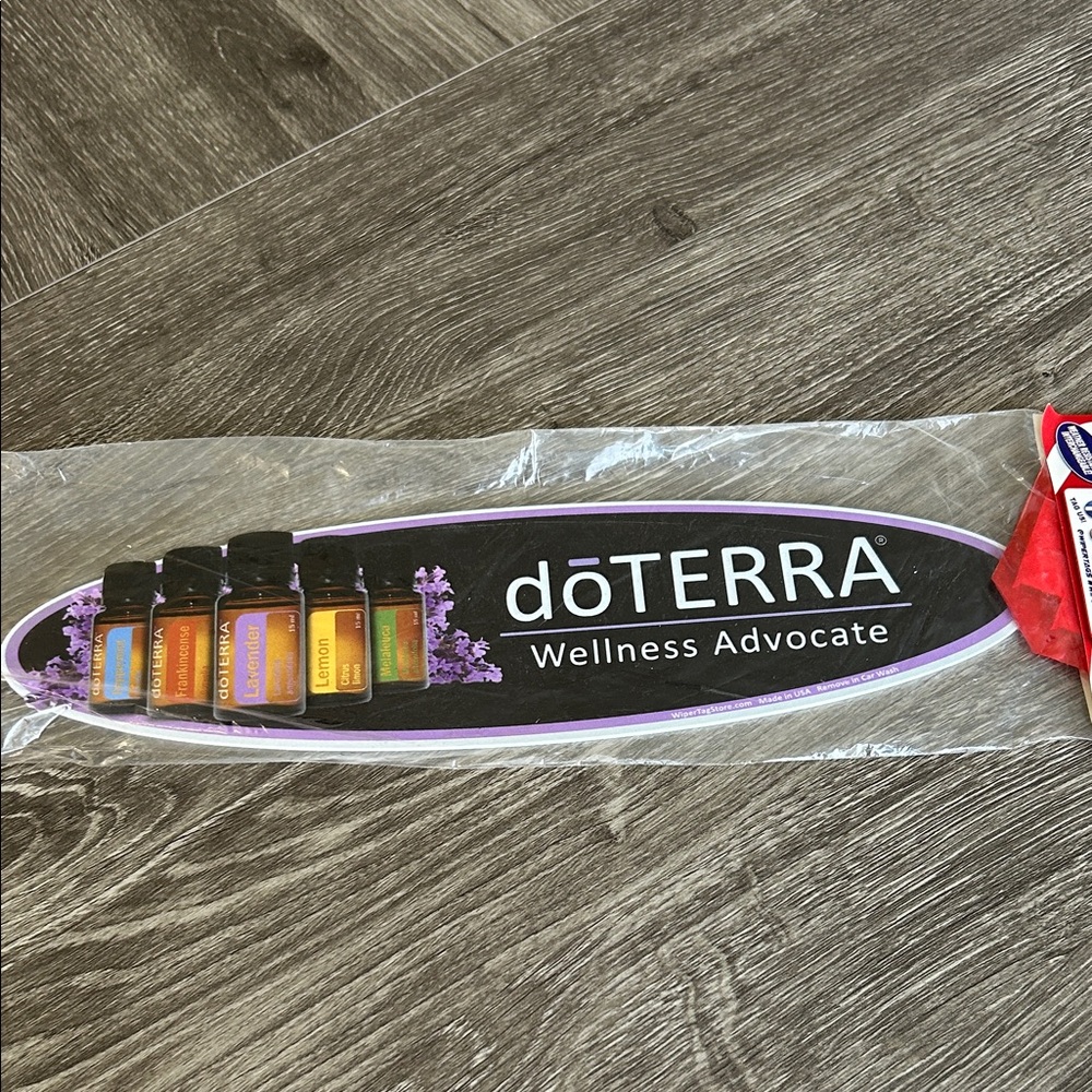 doTERRA Wellness Advocate Essential Oils wiper tag back vehicle wiper
